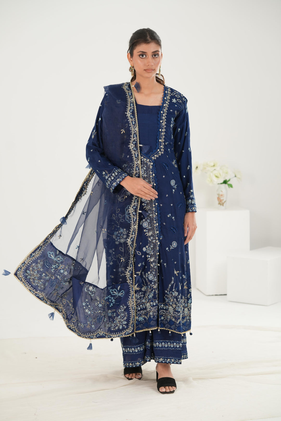 Maison - Afrozeh La Fuchsia Stitched