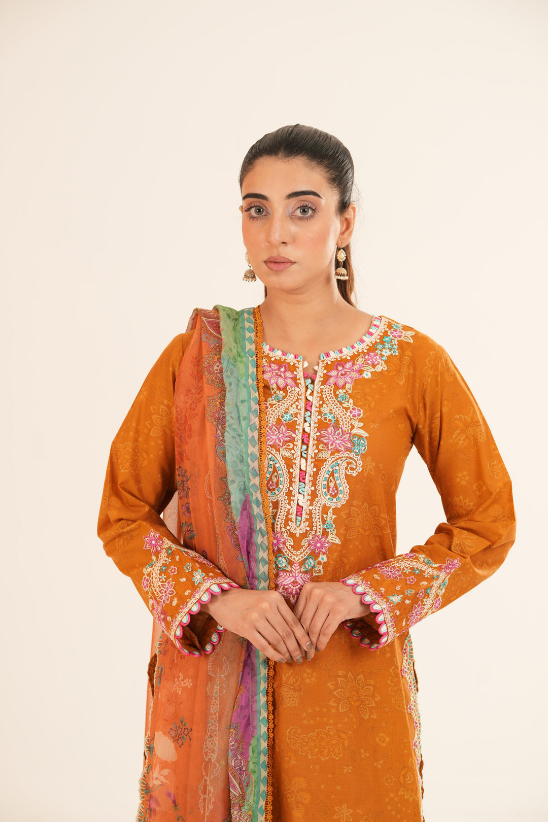 Malisa - Farasha Printed Essentials Stitched
