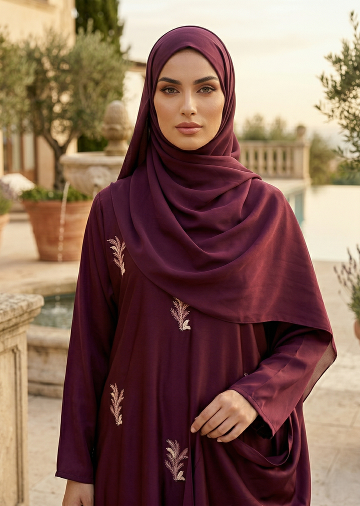 Maroon Wonder Abaya