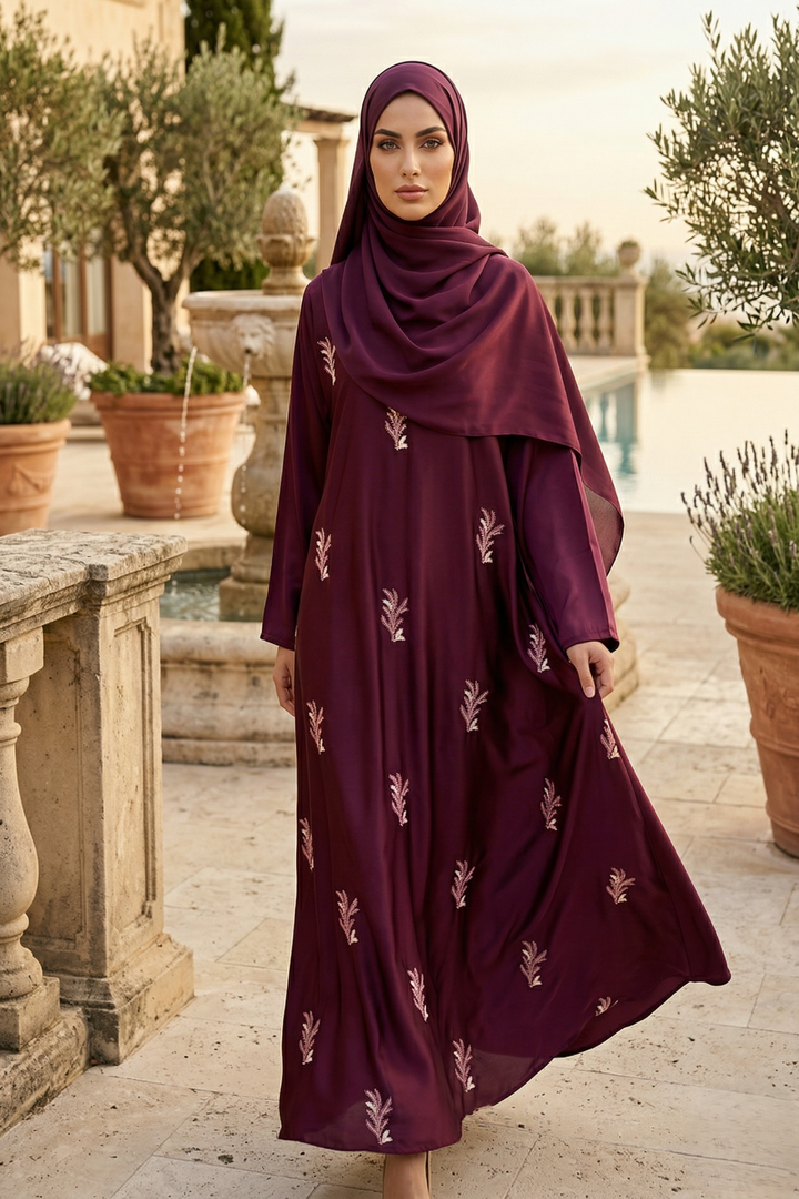 Maroon Wonder Abaya