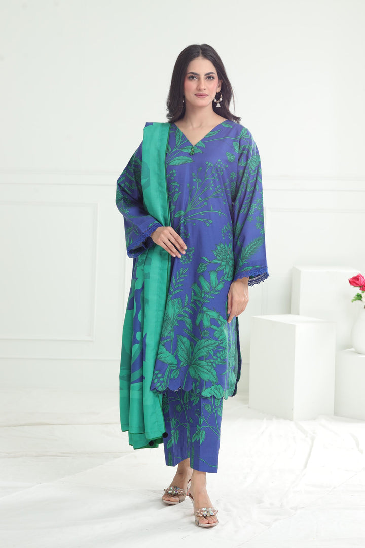 Design 1B - Maria B M Basic Winter Stitched