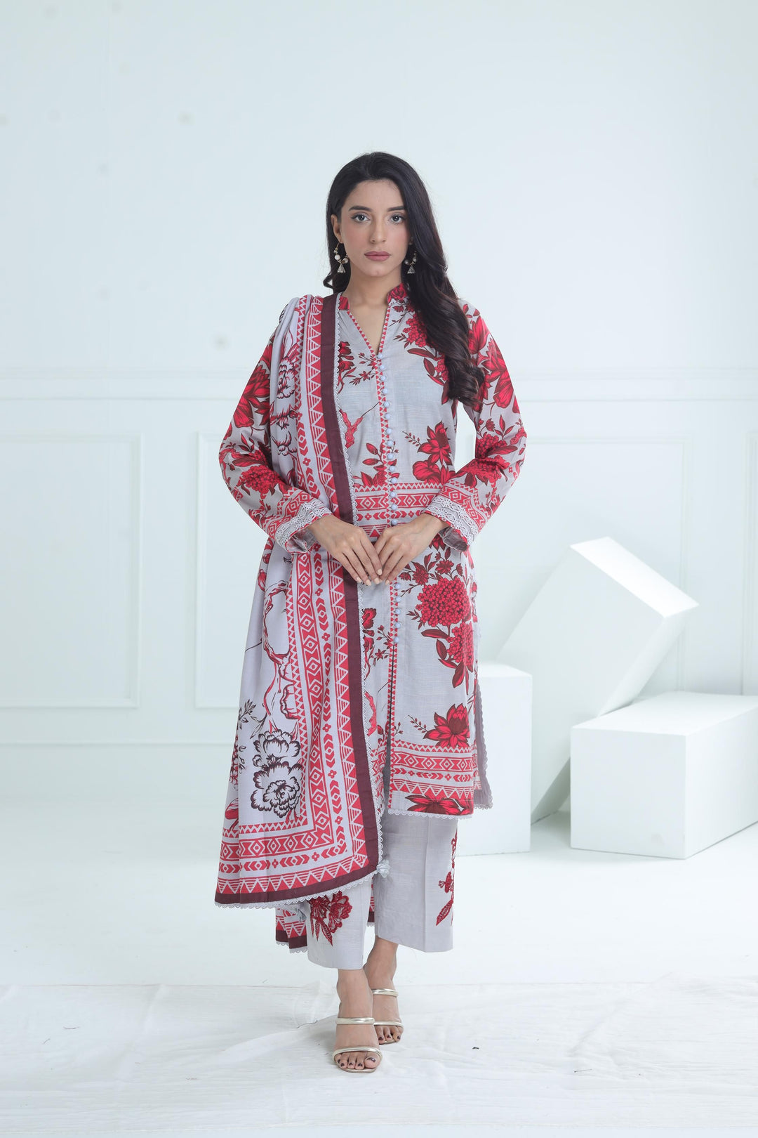 Design 3A - Maria B M Basic Winter Stitched