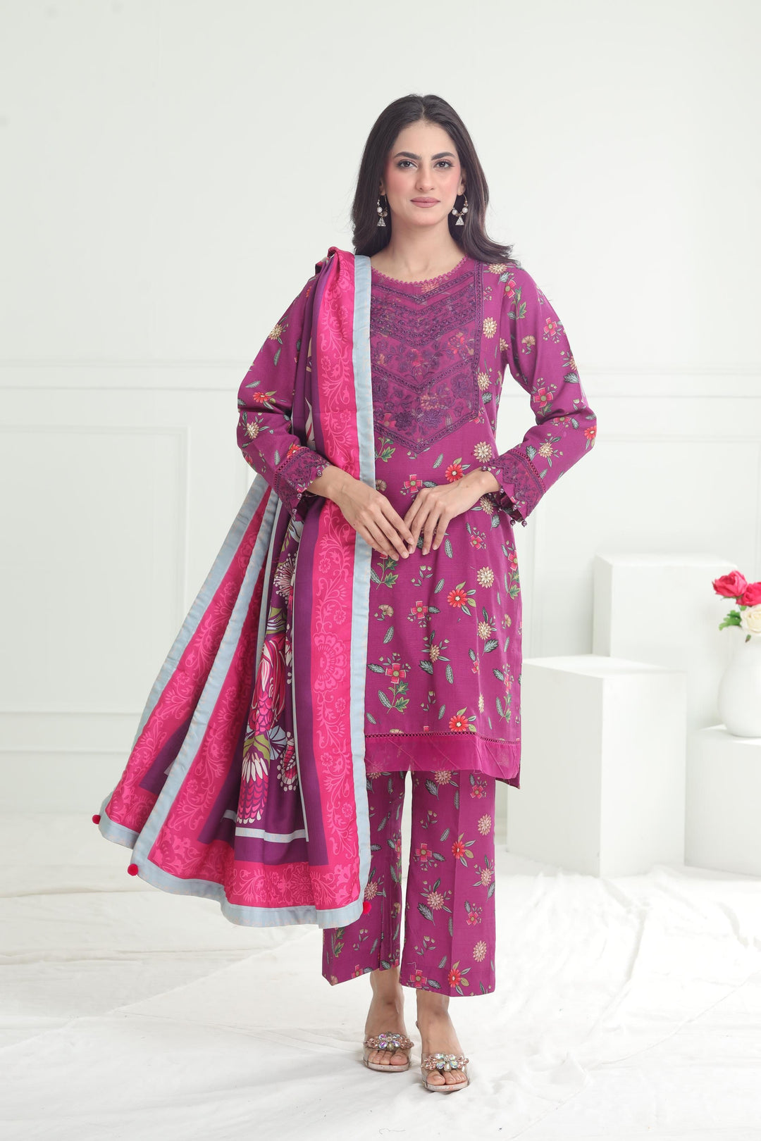 Design 5A - Maria B M Basic Winter Stitched