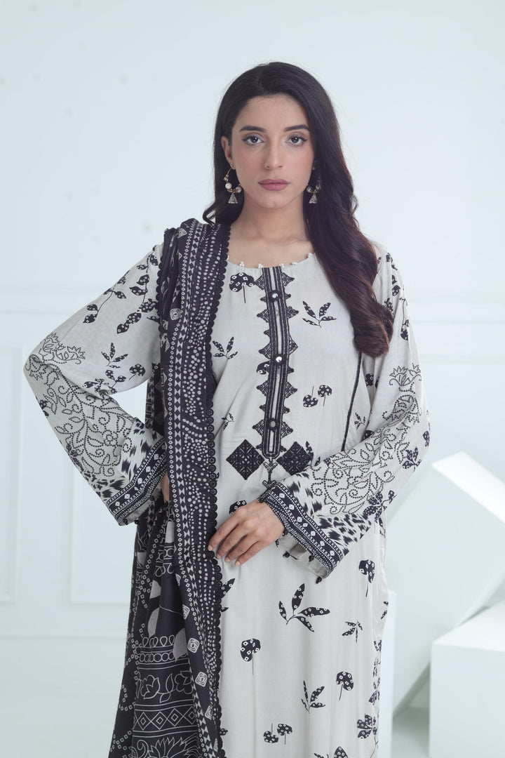 Design 7A - Maria B M Basic Winter Stitched