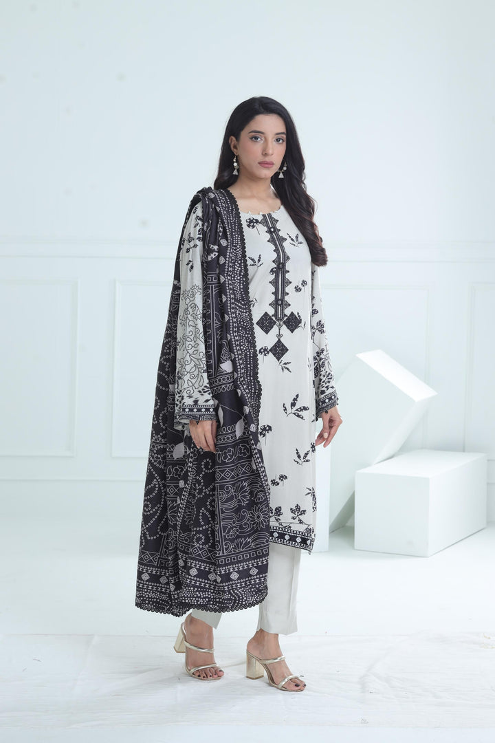 Design 7A - Maria B M Basic Winter Stitched