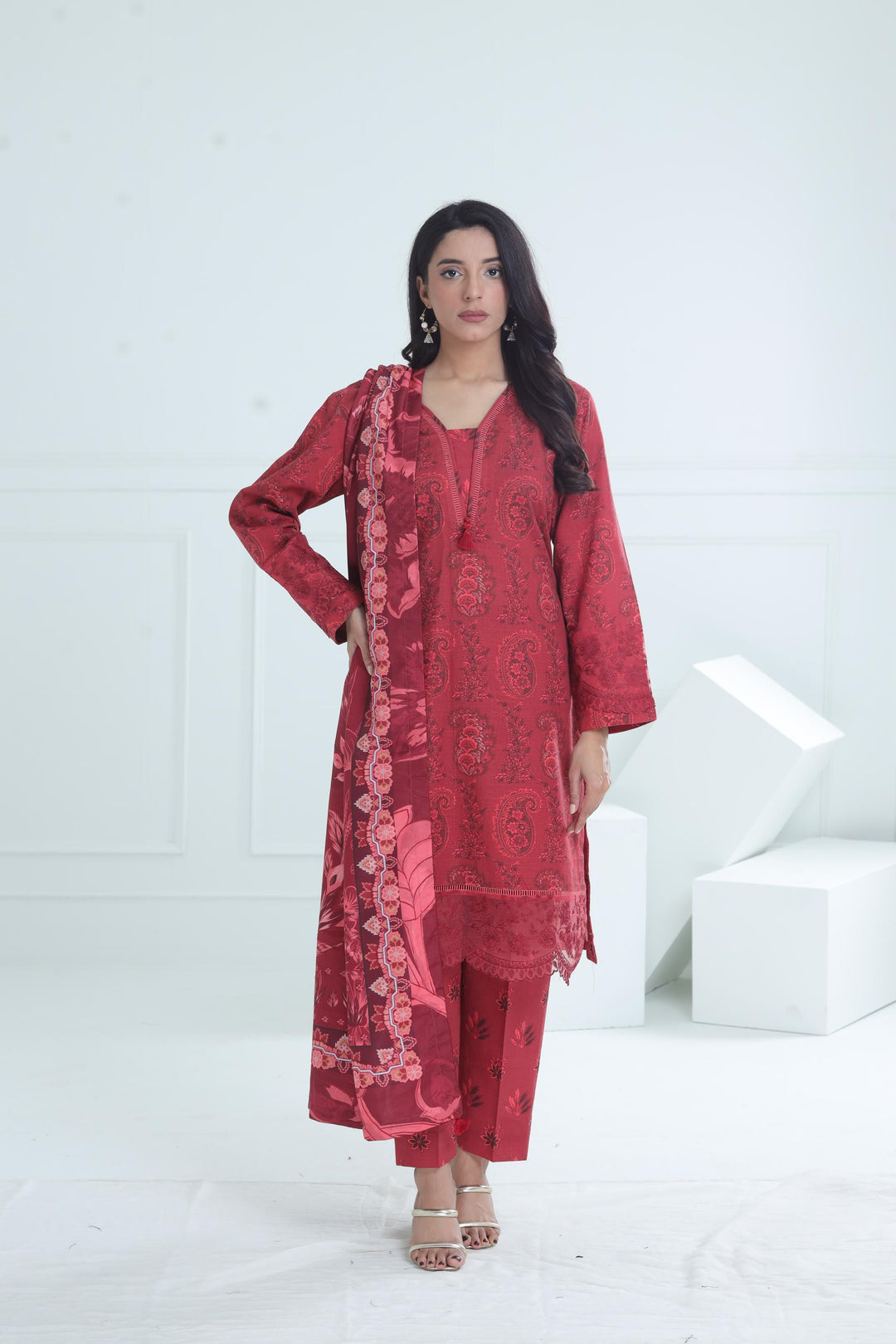 Design 8B - Maria B M Basic Winter Stitched