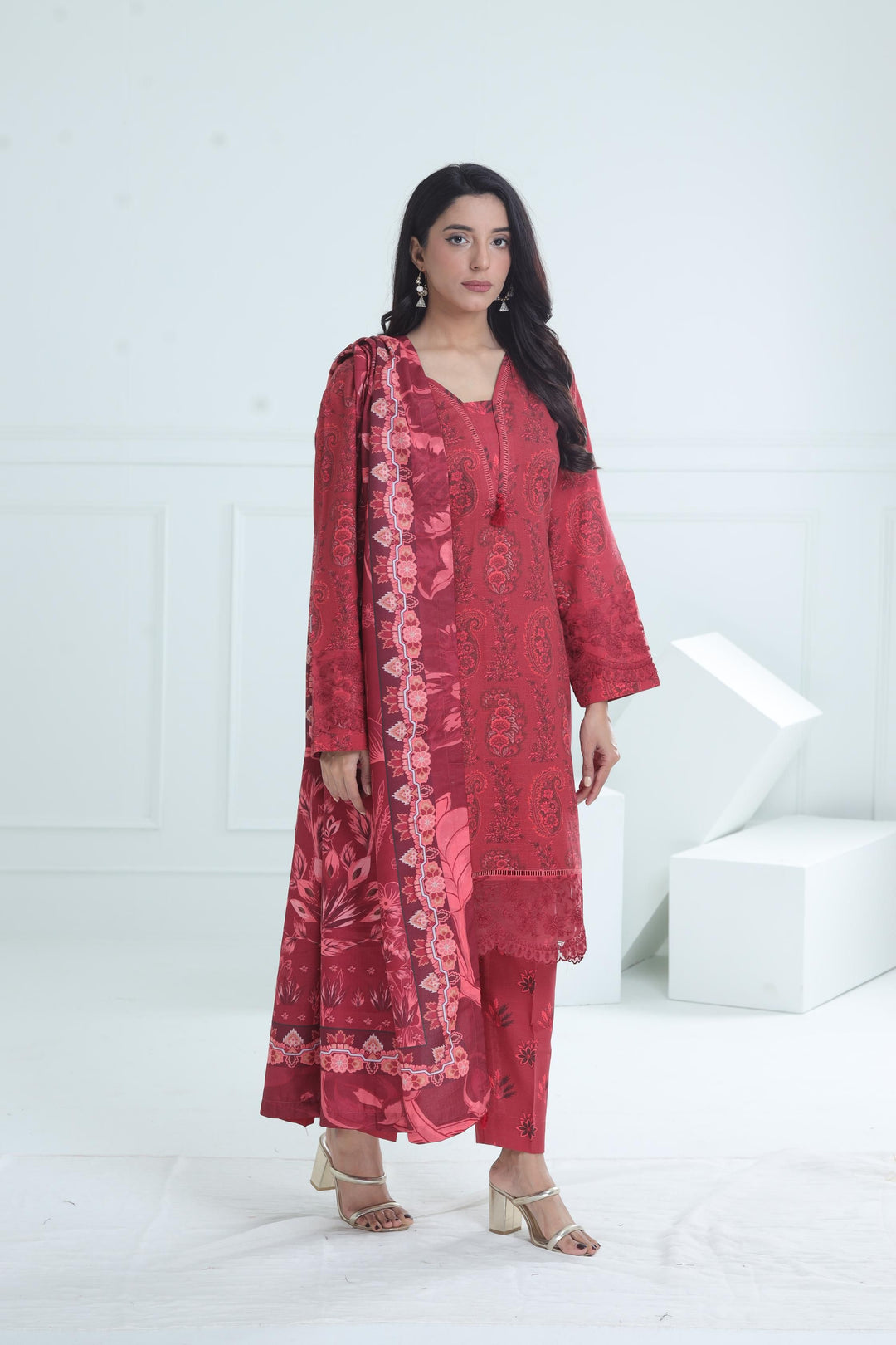 Design 8B - Maria B M Basic Winter Stitched
