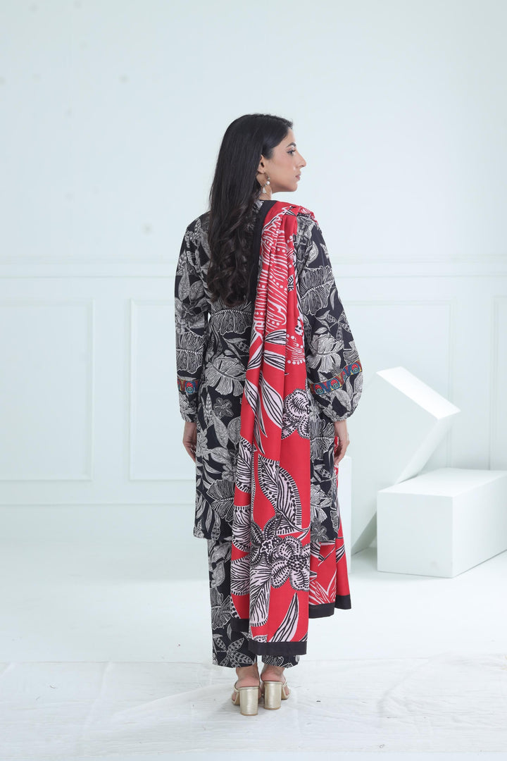 Design 9B - Maria B M Basic Winter Stitched