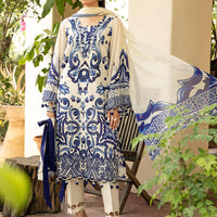 Lawn Light Blue Stitched Suit - Maria B Eid Basic
