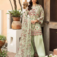 Lawn Light Green Stitched Suit - Maria B Eid Basic