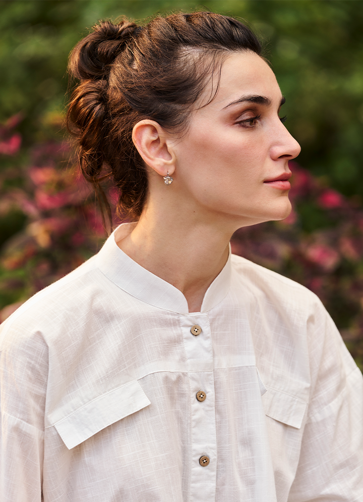 Cross Hatch White Kurti - Image