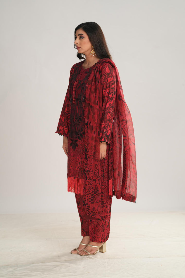 Design 2A - Maria B M Print Stitched