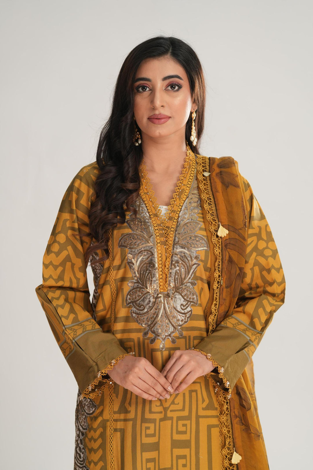 Design 3A - Maria B M Print Stitched