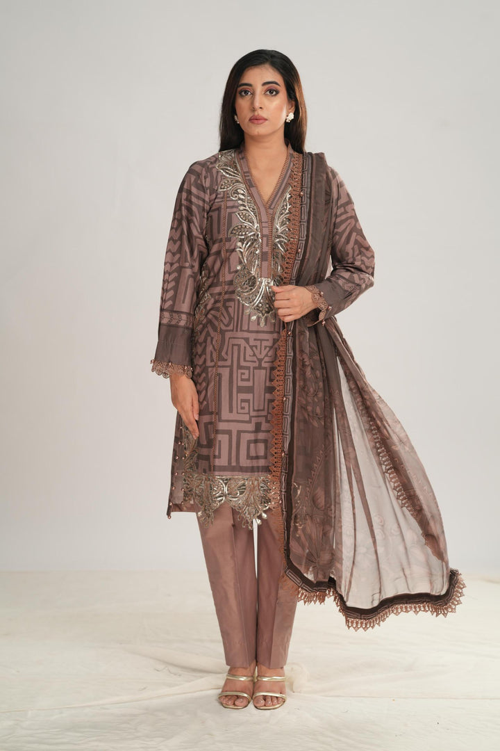 Design 3B - Maria B M Print Stitched