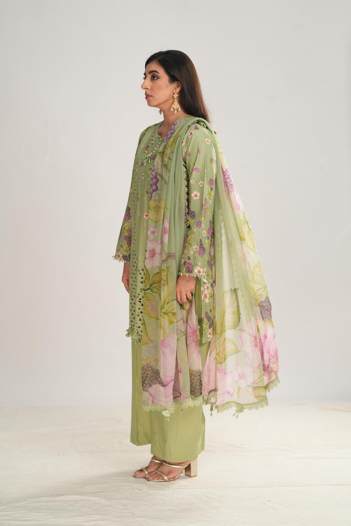 Design 6A - Maria B M Print Stitched