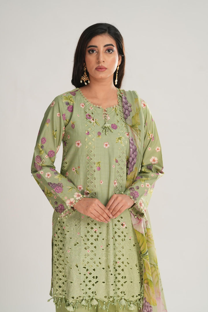 Design 6A - Maria B M Print Stitched