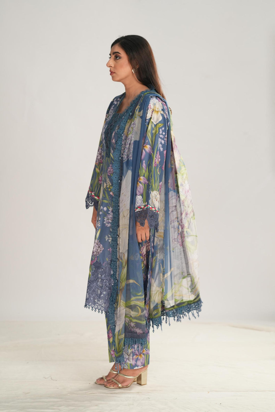 Design 8B - Maria B M Print Stitched