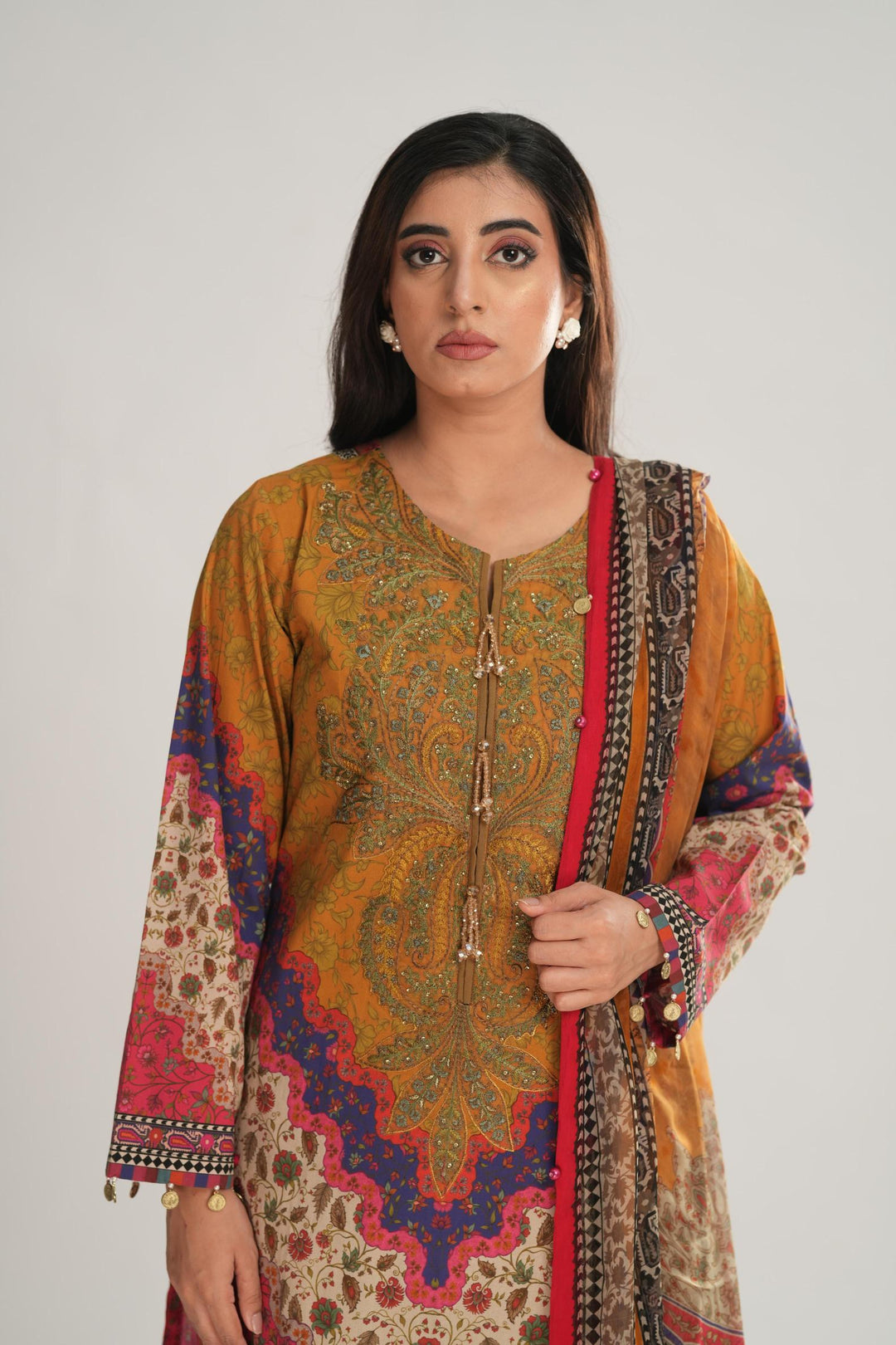 Design 10A - Maria B M Print Stitched