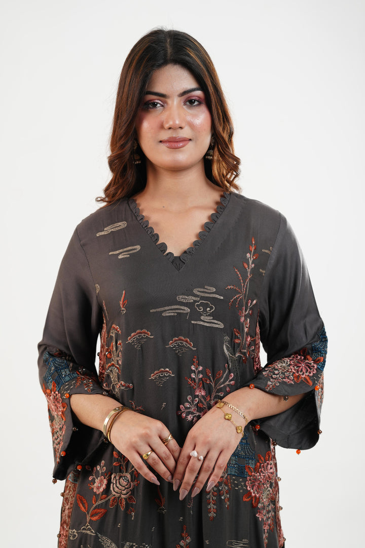 Design 1B - Maria B M Print Festive Stitched