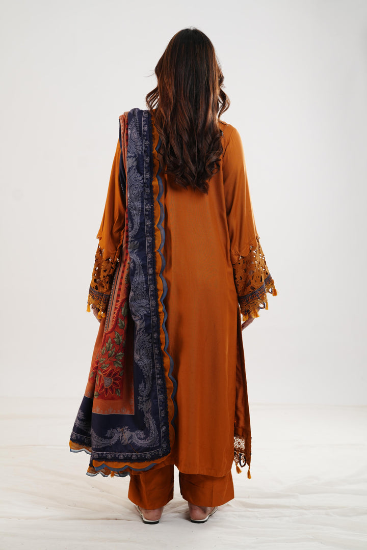 Design 3A - Maria B M Print Festive Stitched