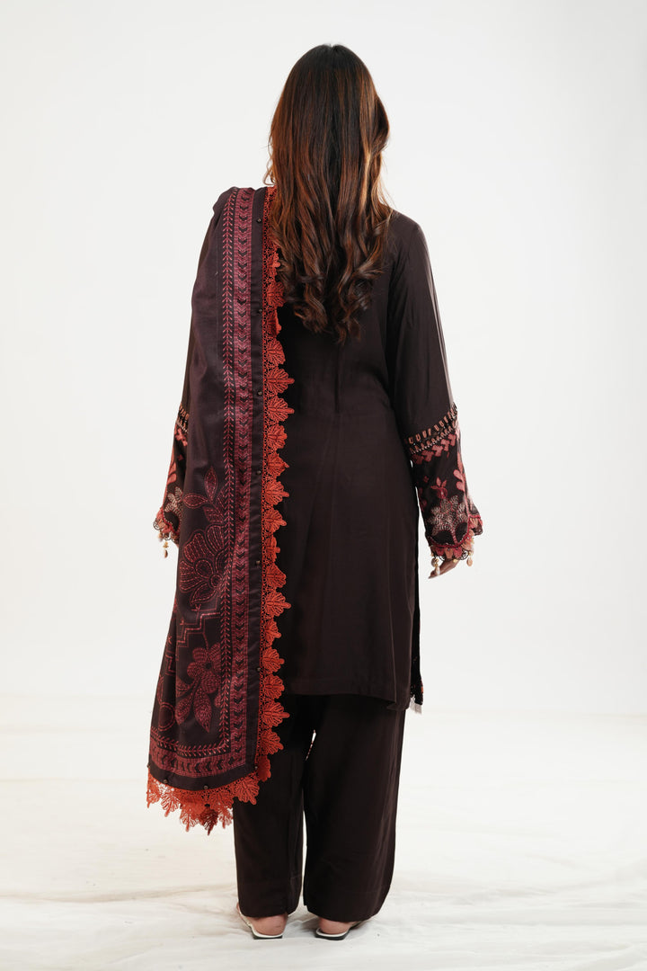 Design 4A - Maria B M Print Festive Stitched