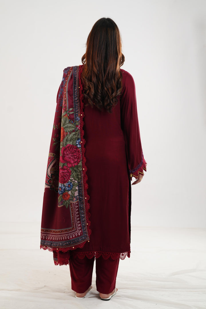 Design 7A - Maria B M Print Festive Stitched