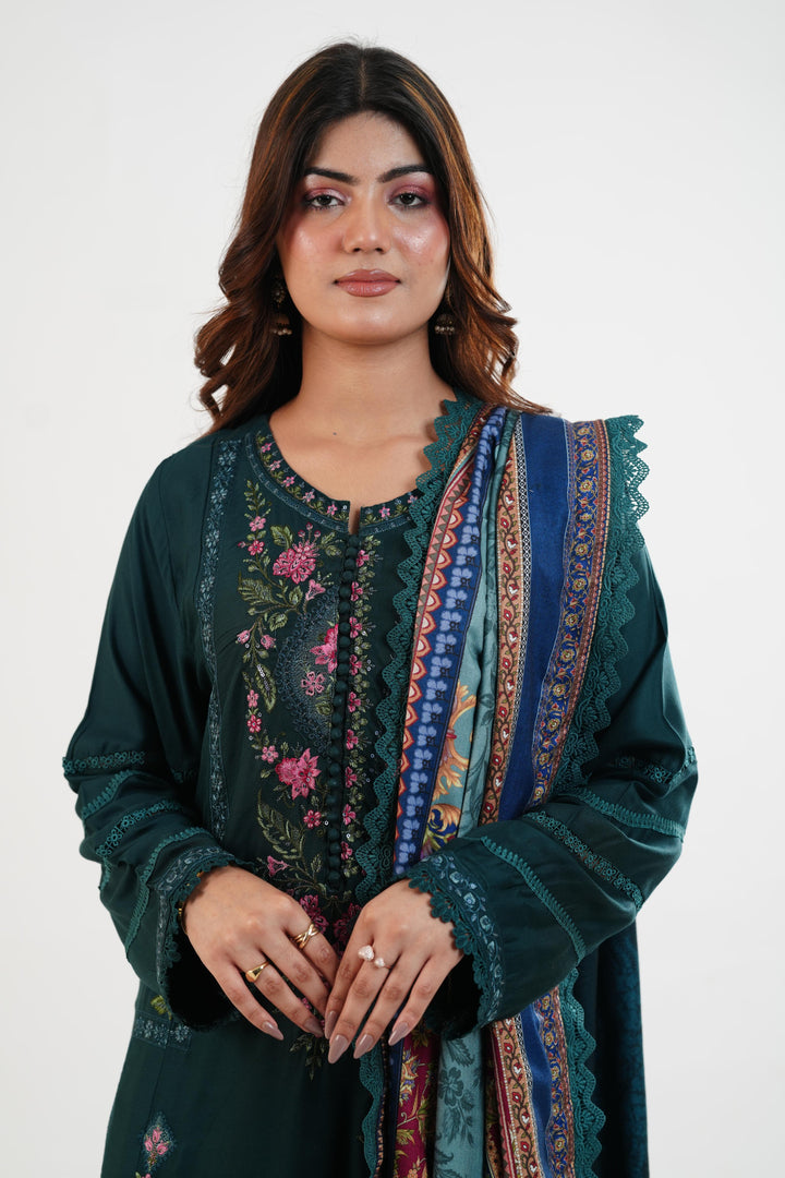 Design 7B - Maria B M Print Festive Stitched