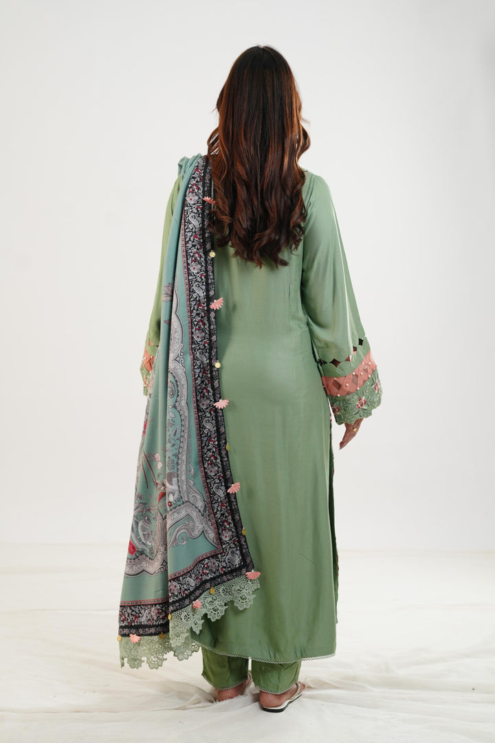 Design 8A - Maria B M Print Festive Stitched