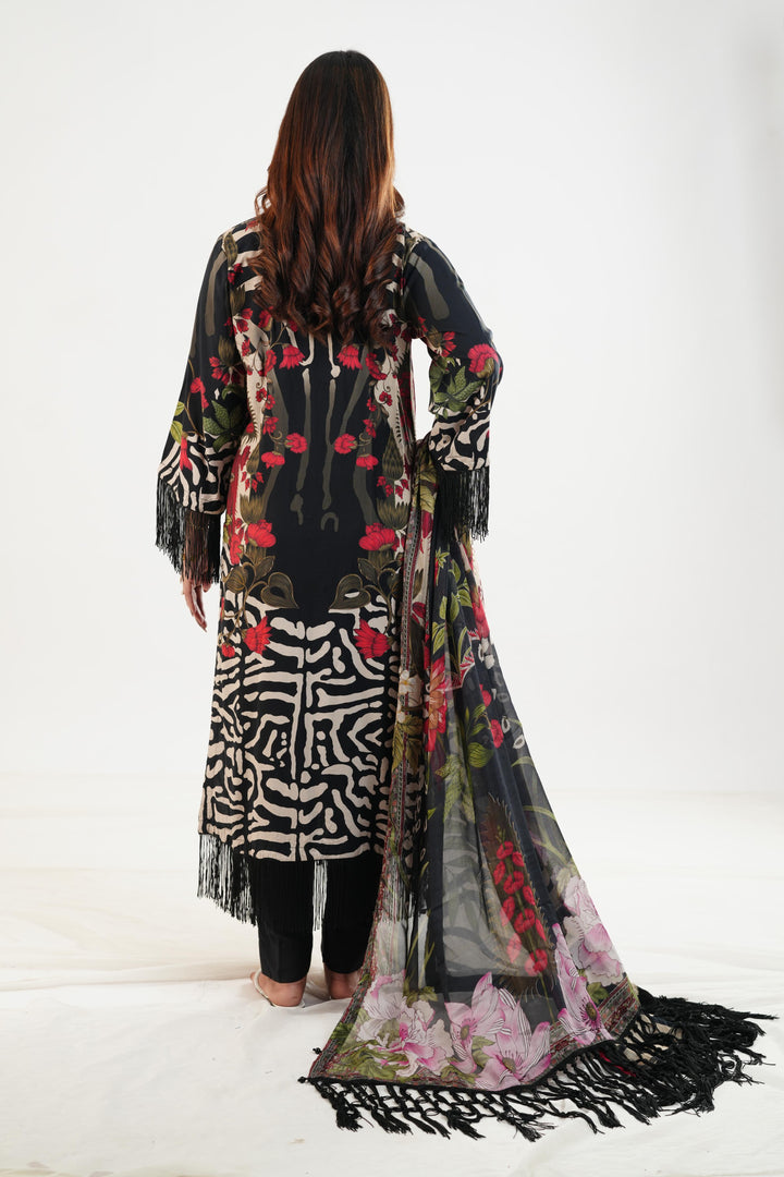 Design 10B - Maria B M Print Festive Stitched