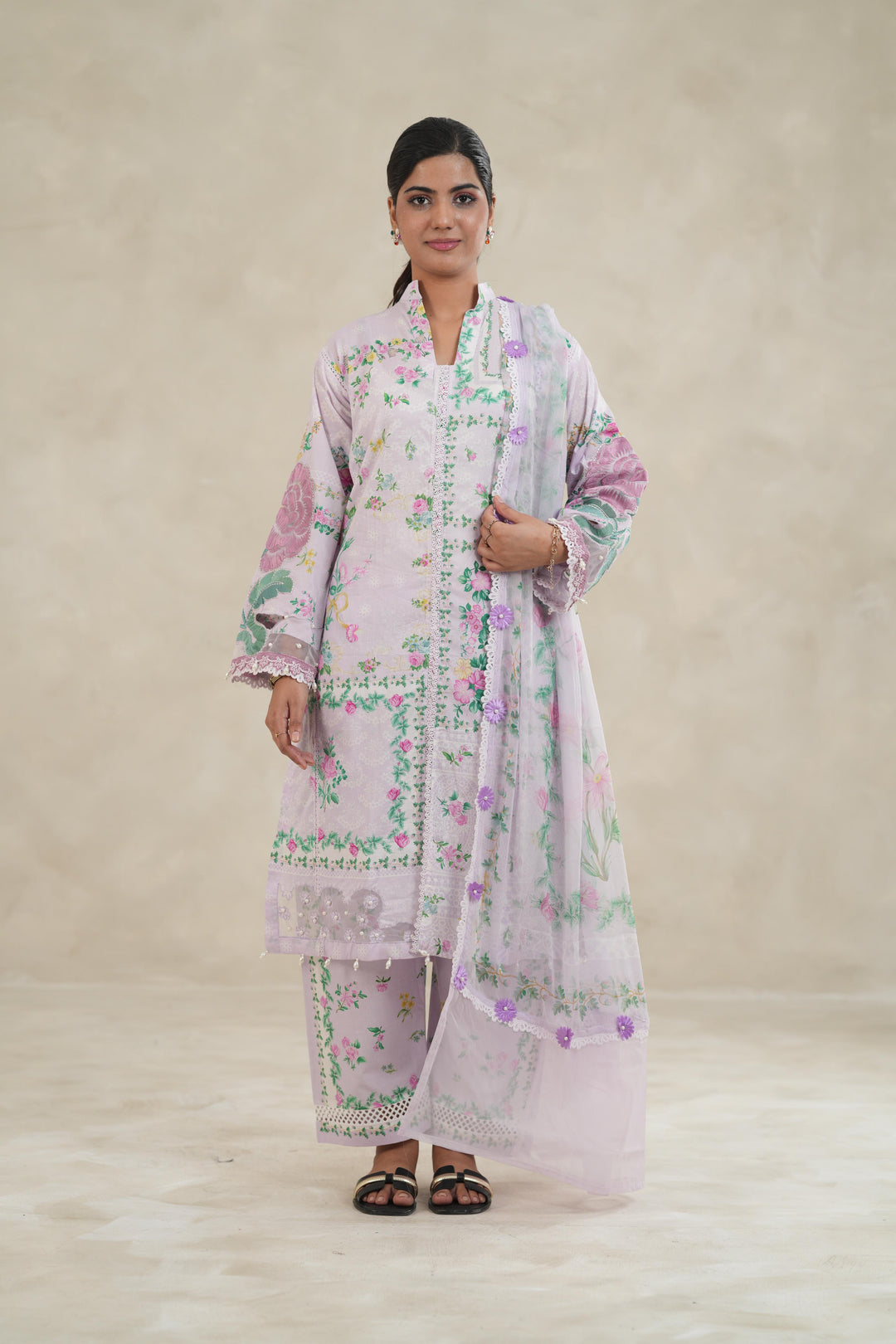 Design 4A - Maria B M Print Stitched