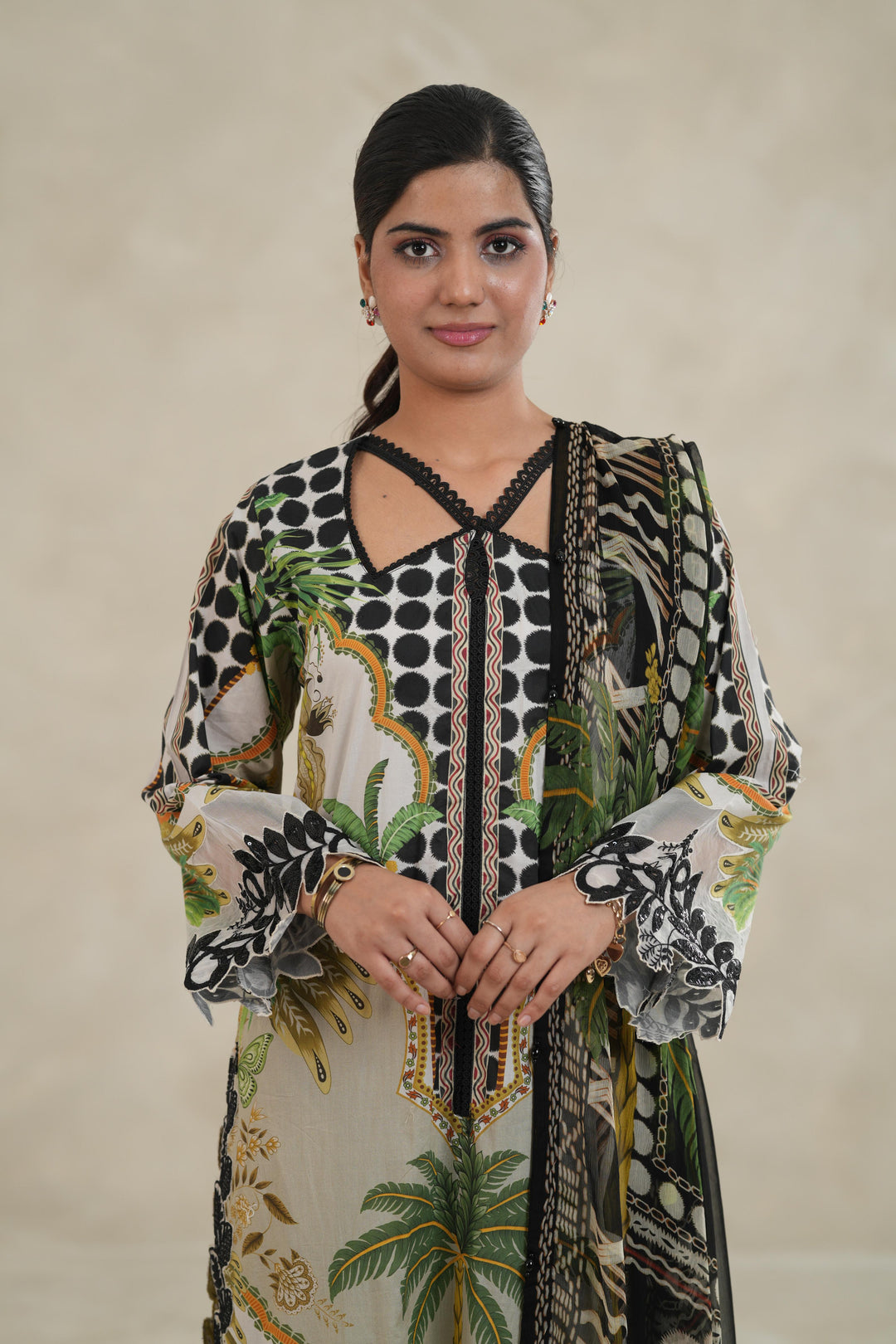 Design 5A - Maria B M Print Stitched