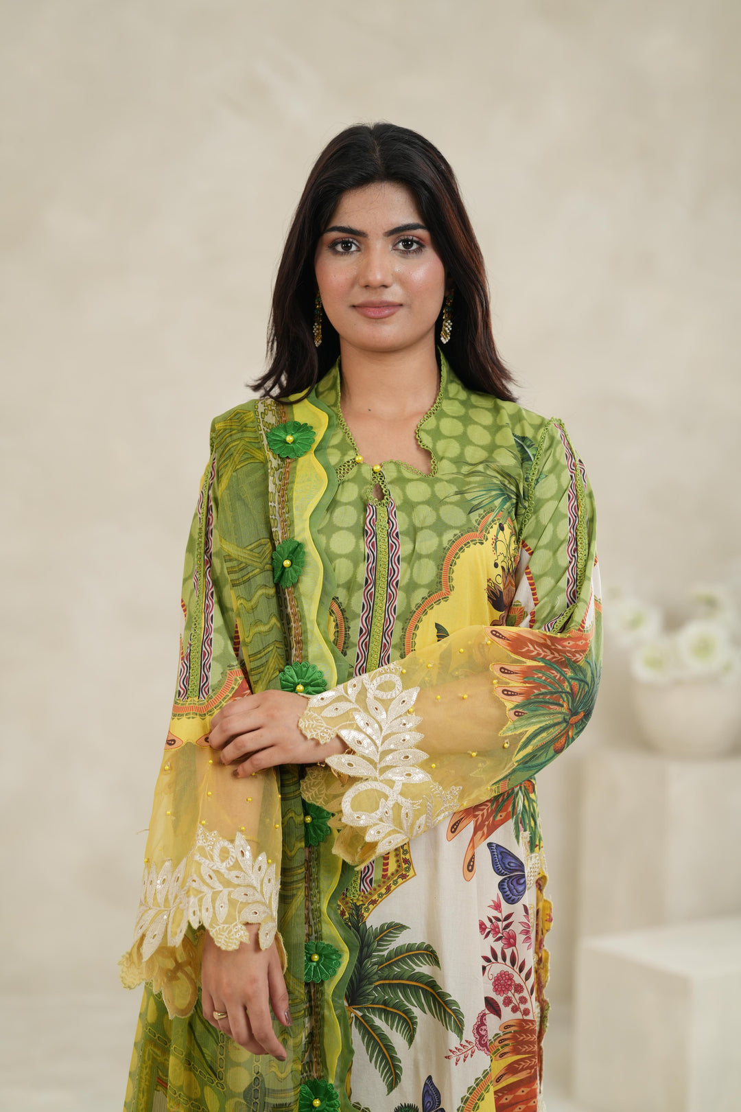 Design 5B - Maria B M Print Stitched