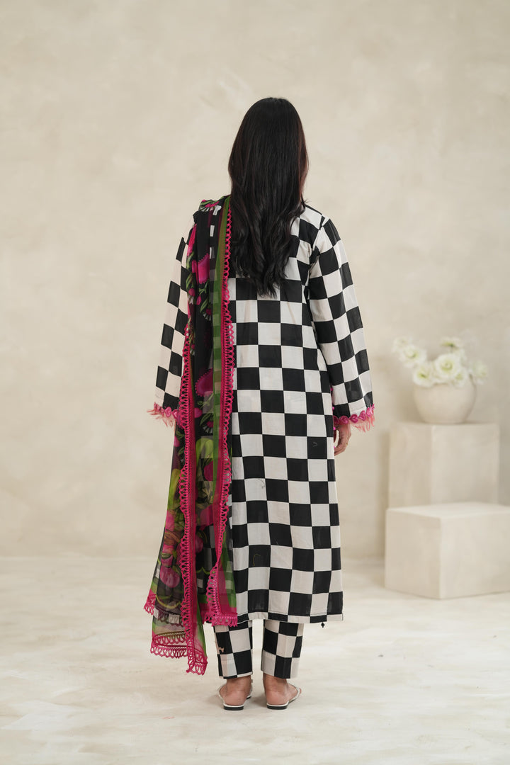 Design 6B - Maria B M Print Stitched