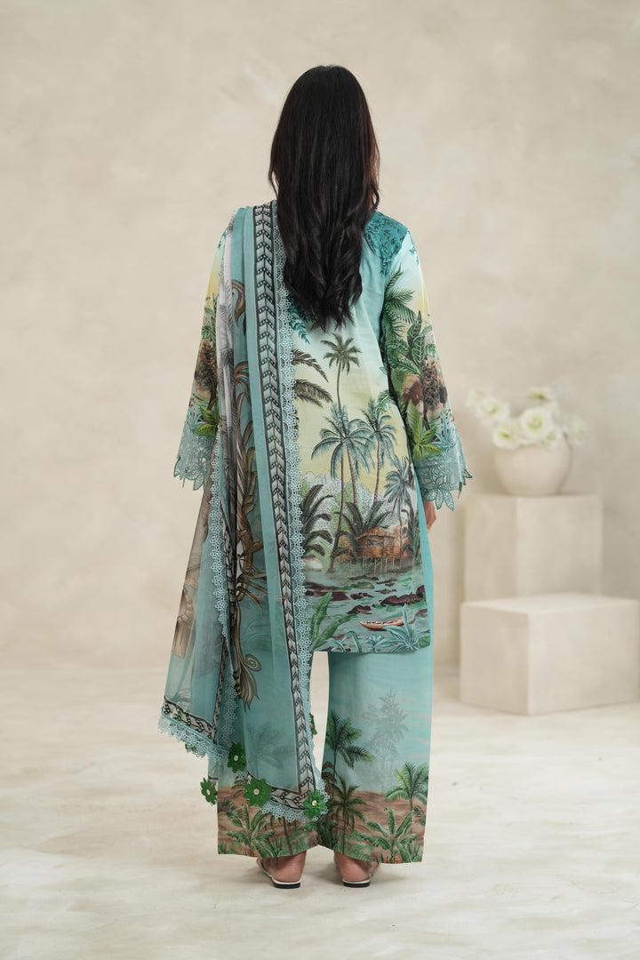 Design 7A - Maria B M Print Stitched