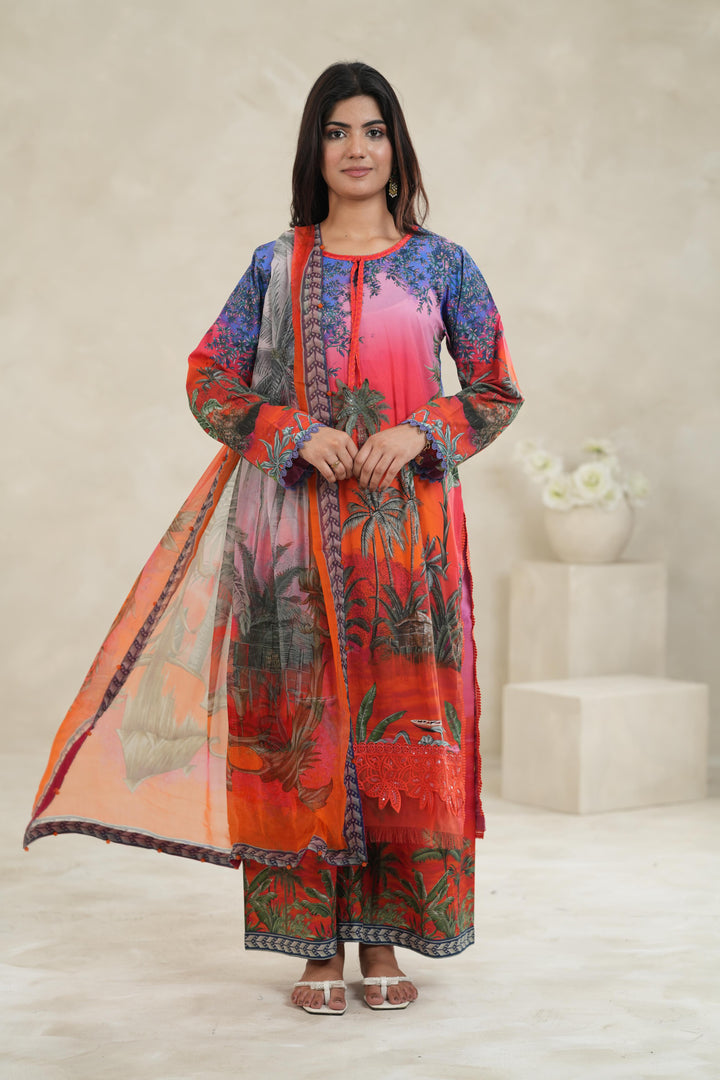 Design 7B - Maria B M Print Stitched