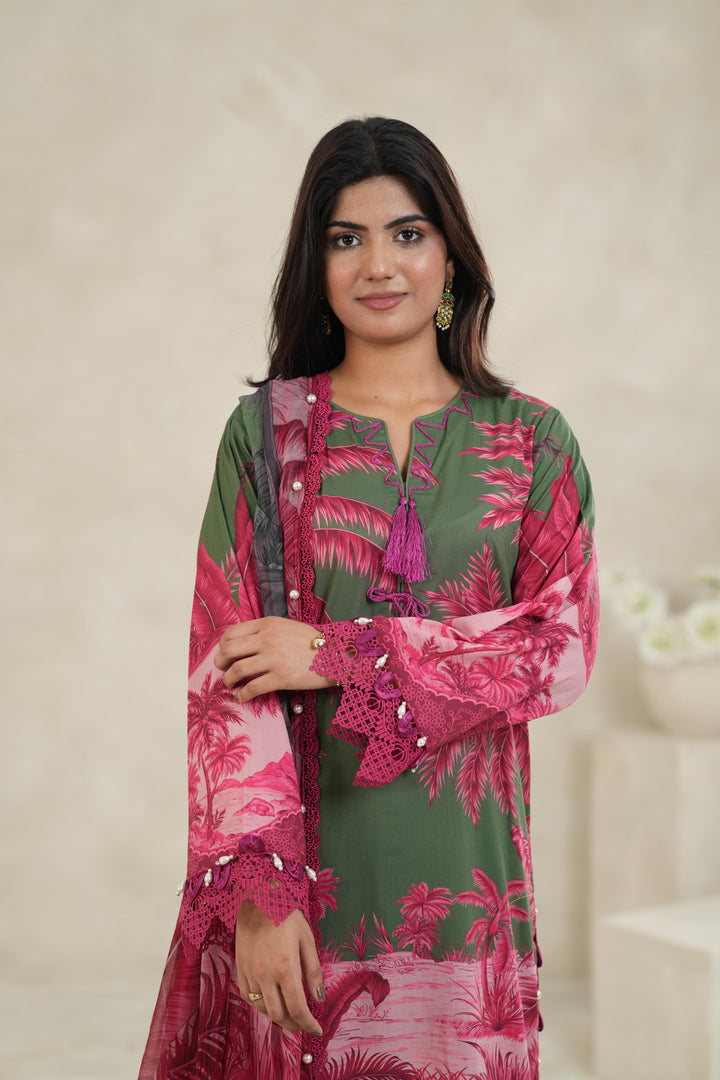 Design 11B - Maria B M Print Stitched