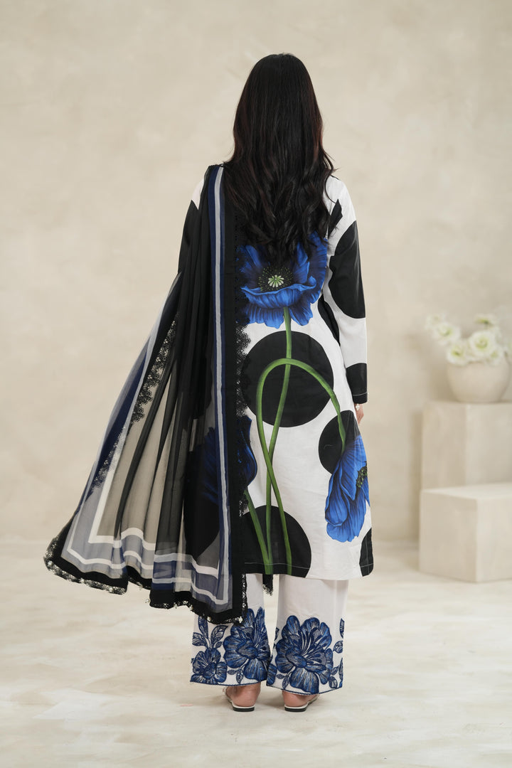 Design 13A - Maria B M Print Stitched