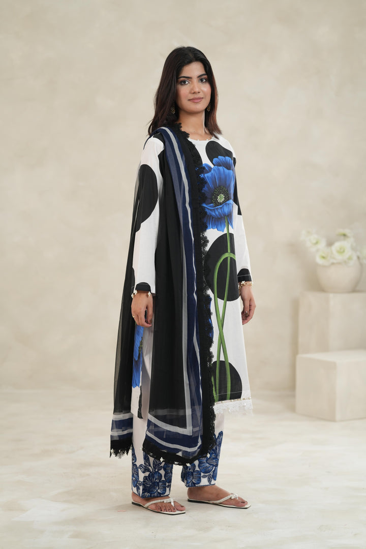 Design 13A - Maria B M Print Stitched