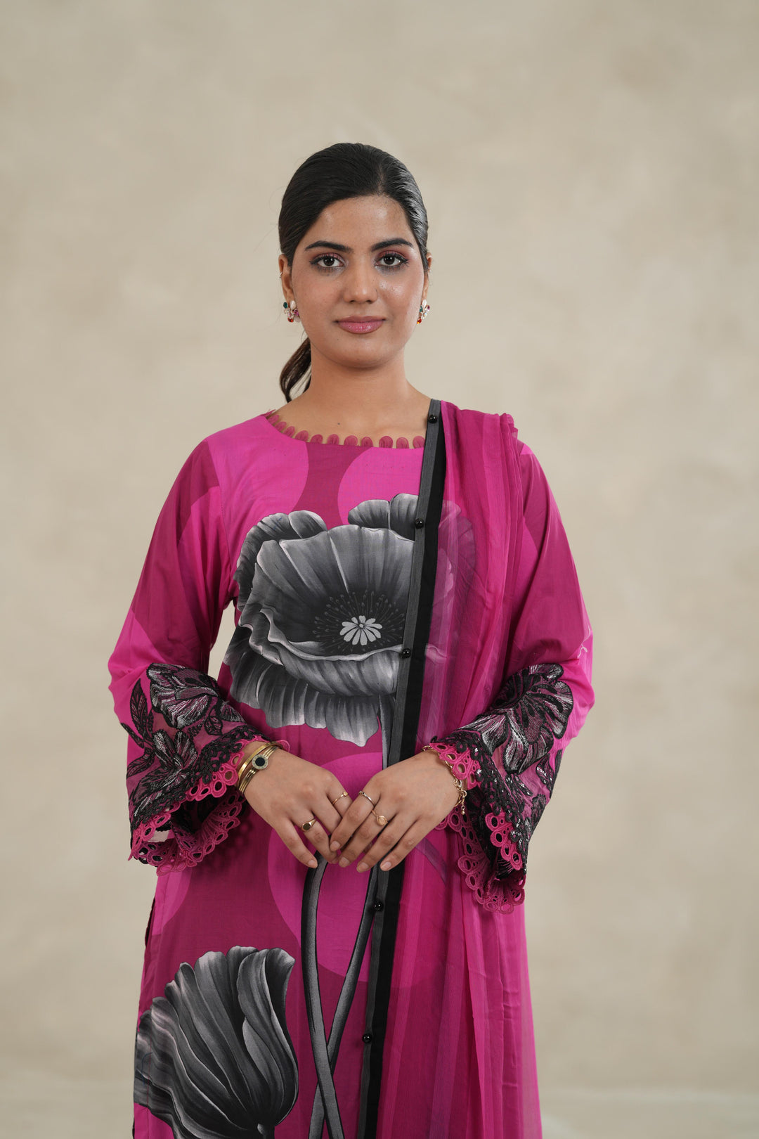 Design 13B - Maria B M Print Stitched