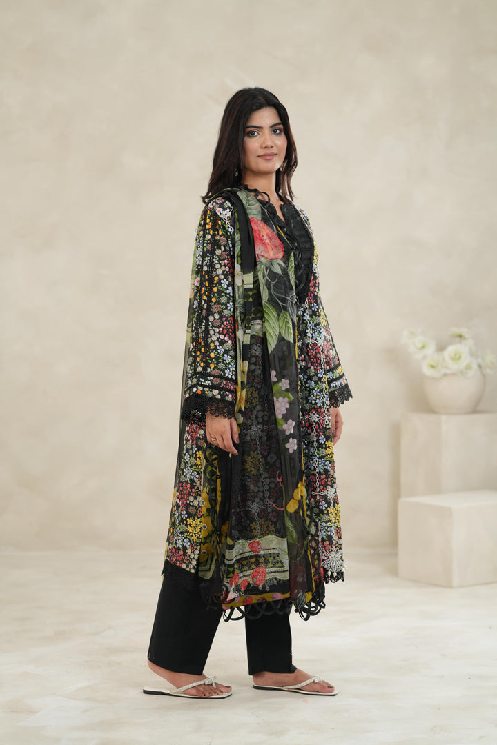 Design 14B - Maria B M Print Stitched