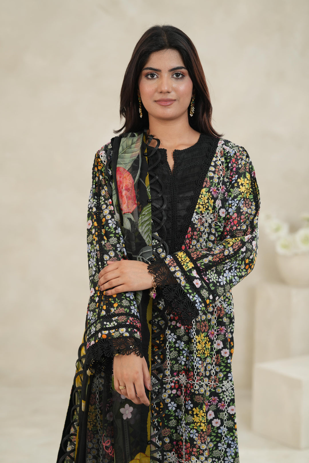 Design 14B - Maria B M Print Stitched