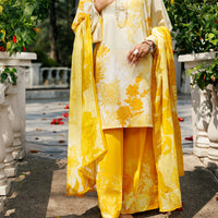 Lawn Lemon Stitched Suit - Almirah