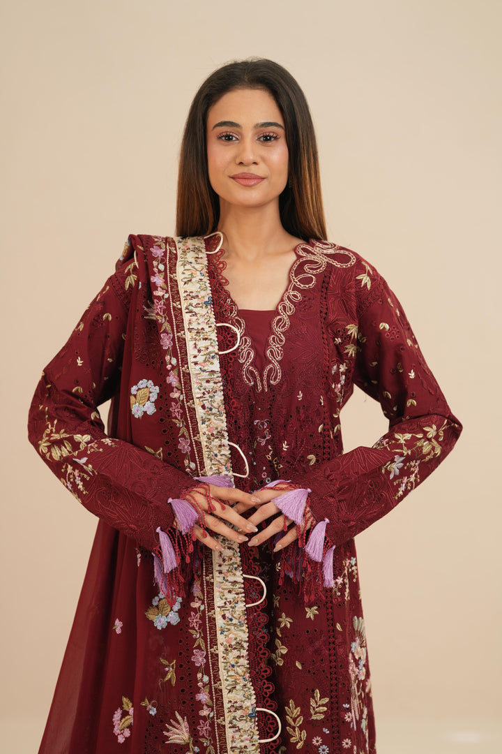 Narevi - Suffuse Embroidered Lawn Stitched
