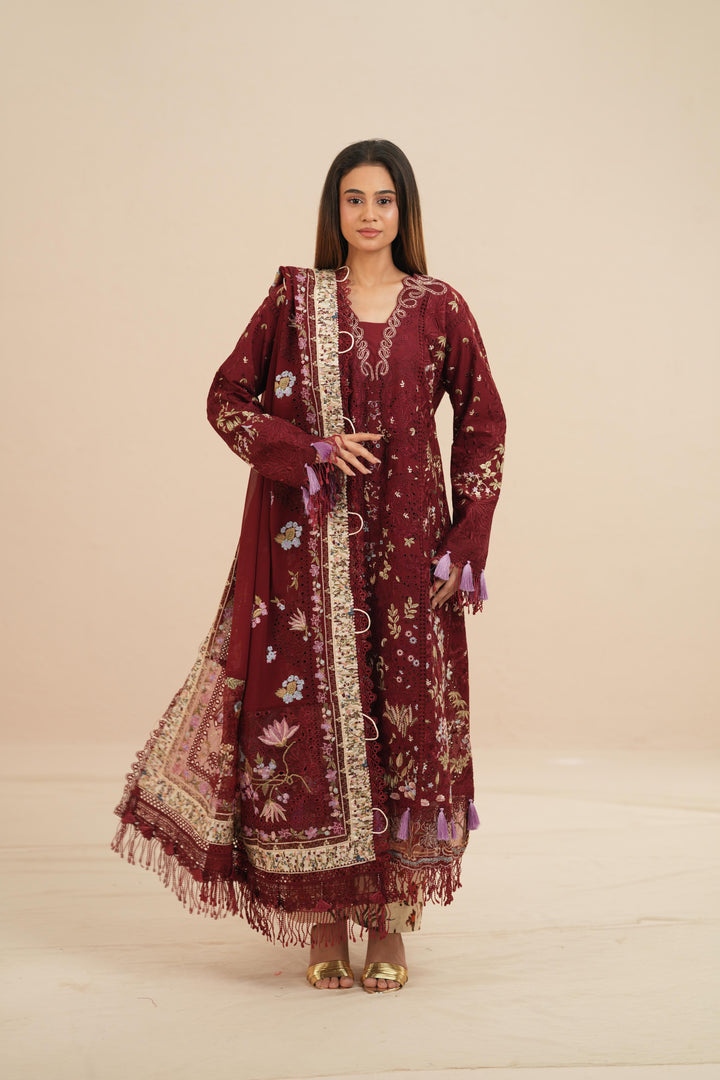 Narevi - Suffuse Embroidered Lawn Stitched