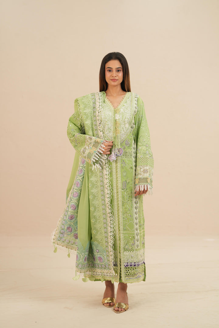Naviel - Suffuse Embroidered Lawn Stitched