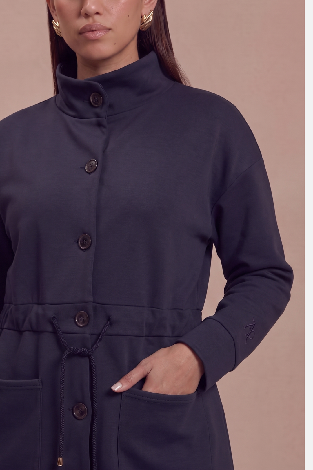 Navy Fleece Co-Ord Set