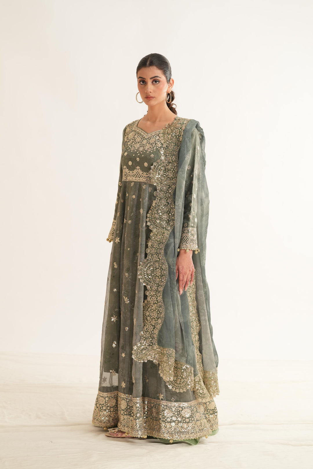 Olive Aura - Farasha Fiorella Formals Stitched