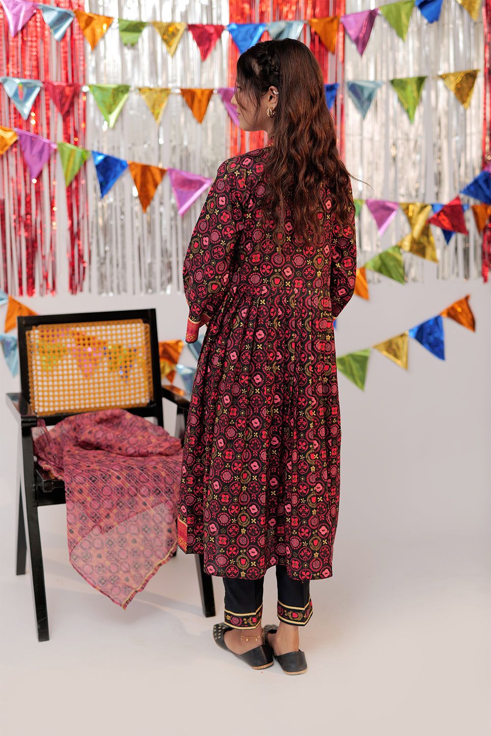 Cotton Gold Print Lawn Multi 3 Piece Stitched Suit - Senorita