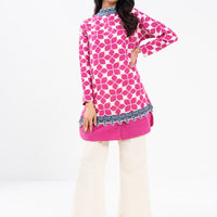 Printed Khaddar Pink Unstitched Suit - Alkaram