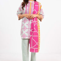 Embroidered Karandi Cream Unstitched Suit - Alkaram